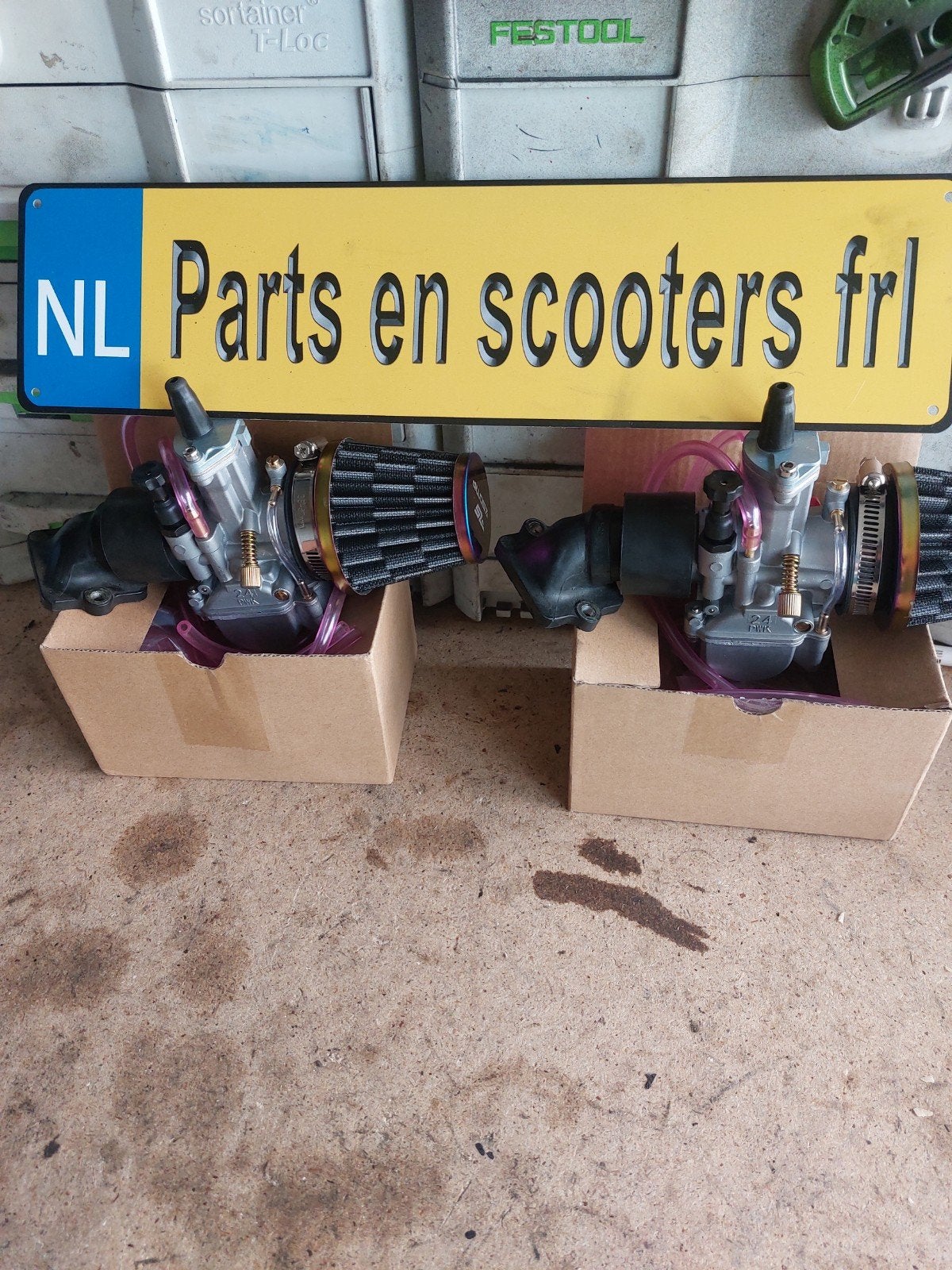 Piaggio 2t 180cc pwk 24mm inlaat set nieuw, Ophalen of Verzenden, Nieuw, Carburateur, Piaggio