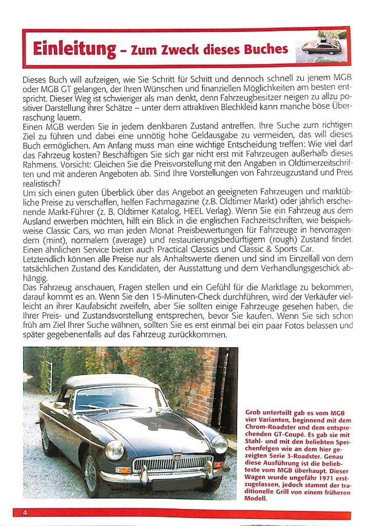 MGB Roadster & GT- Alle Modelle von 1962 - 1980, Verzenden
