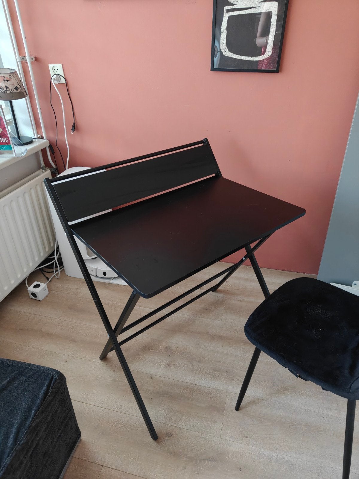 Inklapbaar Bureau - Compact & Handig (76x50x70cm), Ophalen, Zo goed als nieuw, Overige typen, Zwart