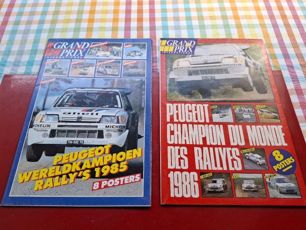 Peugeot 205 Turbo 16 Gr. B 1985 -1986 Wereldkampioen posters, Verzenden, Zo goed als nieuw, Peugeot, Peugeot