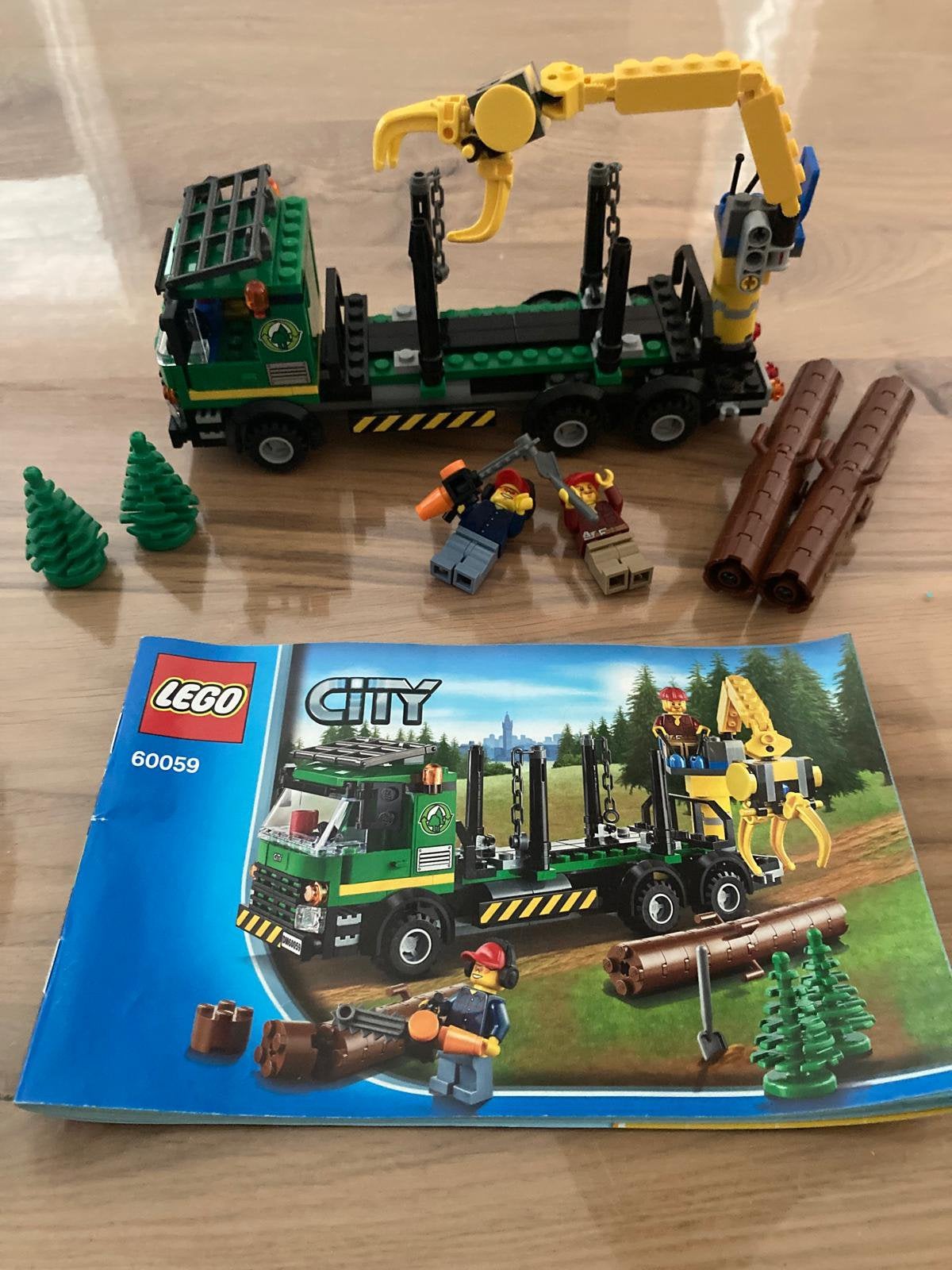 Lego city boomstammen transport, Ophalen, Compleet, Lego, Complete set