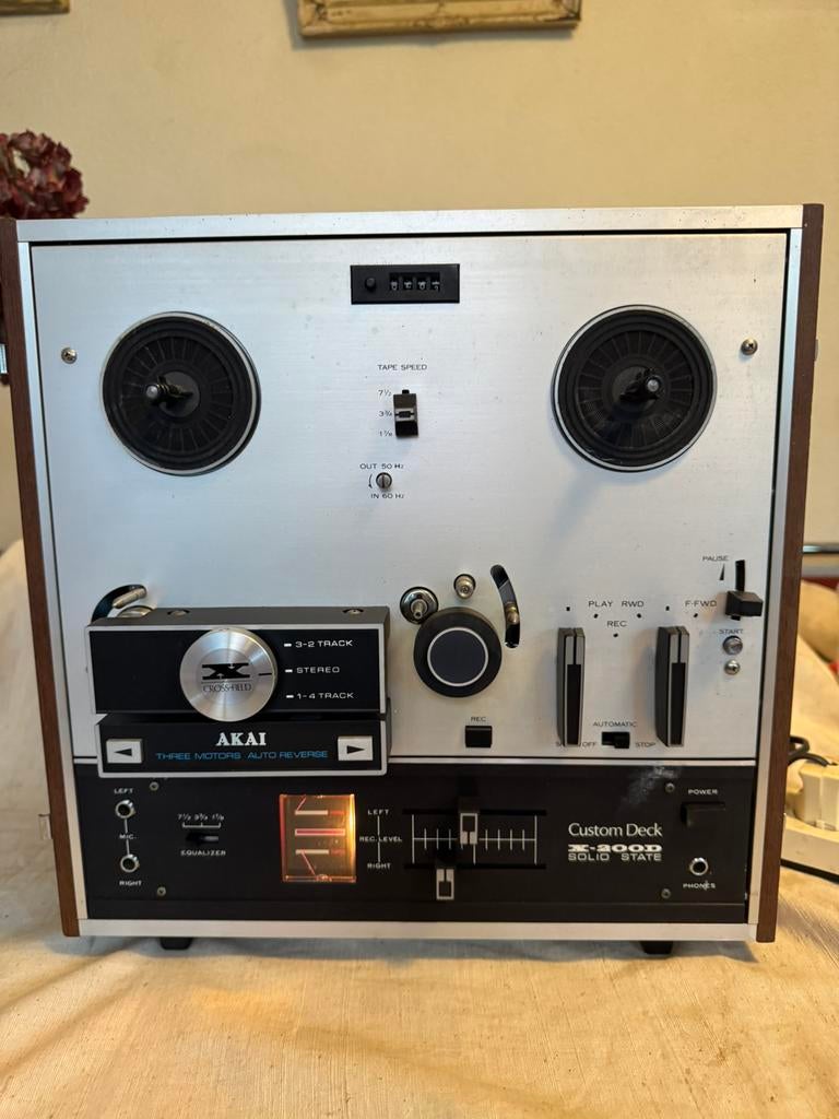 Akai X-200D, Bandrecorder,sixties,zeventies,werkt,vintage, Ophalen of Verzenden, Bandrecorder