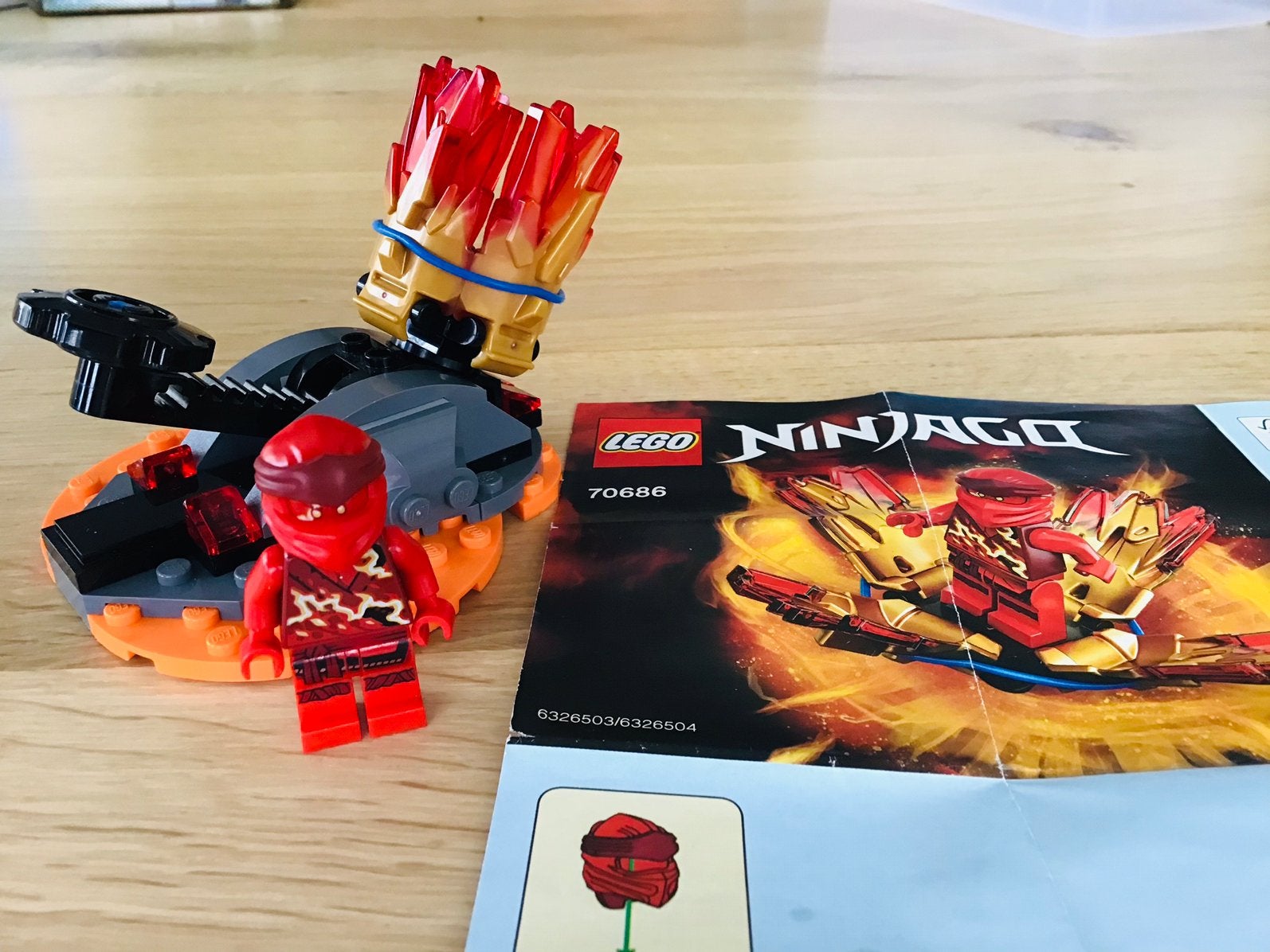LEGO Ninjago 70686, Spinjitzu Burst Kai, ZGAN, Lego, Ophalen of Verzenden, Inclusief instructies, Zo goed als nieuw