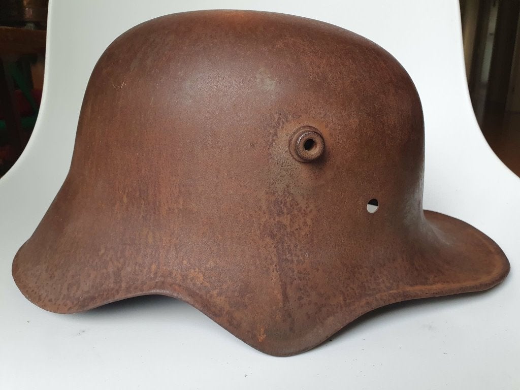 zeldzame Duitse ww1 ECO helm, Ophalen of Verzenden, Duitsland, Helm of Baret