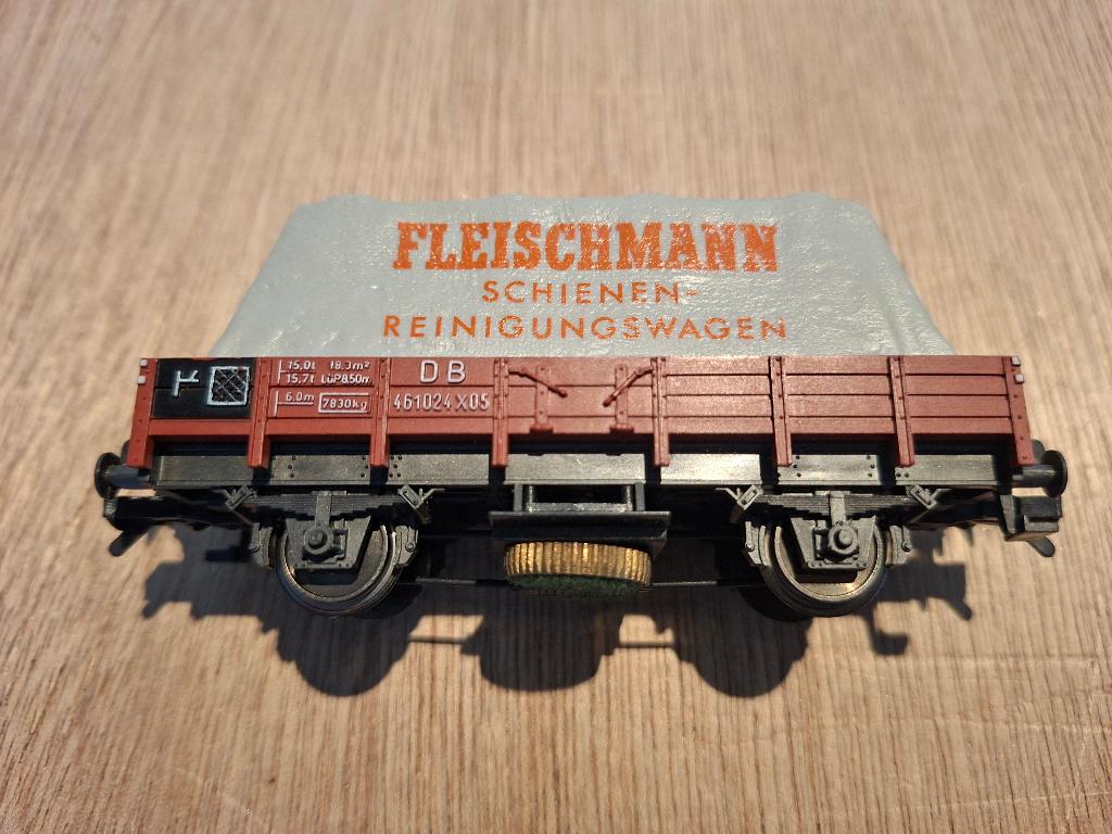 fleischmann railreinigingswagon 5569, Gebruikt, Gelijkstroom, Fleischmann, Wagon