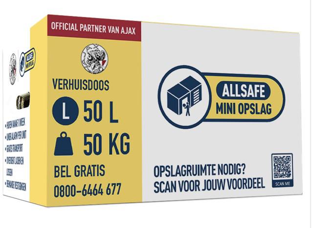 Verhuisdozen ter overname, Ophalen, Doos, Opvouwbaar, 50 tot 75 cm