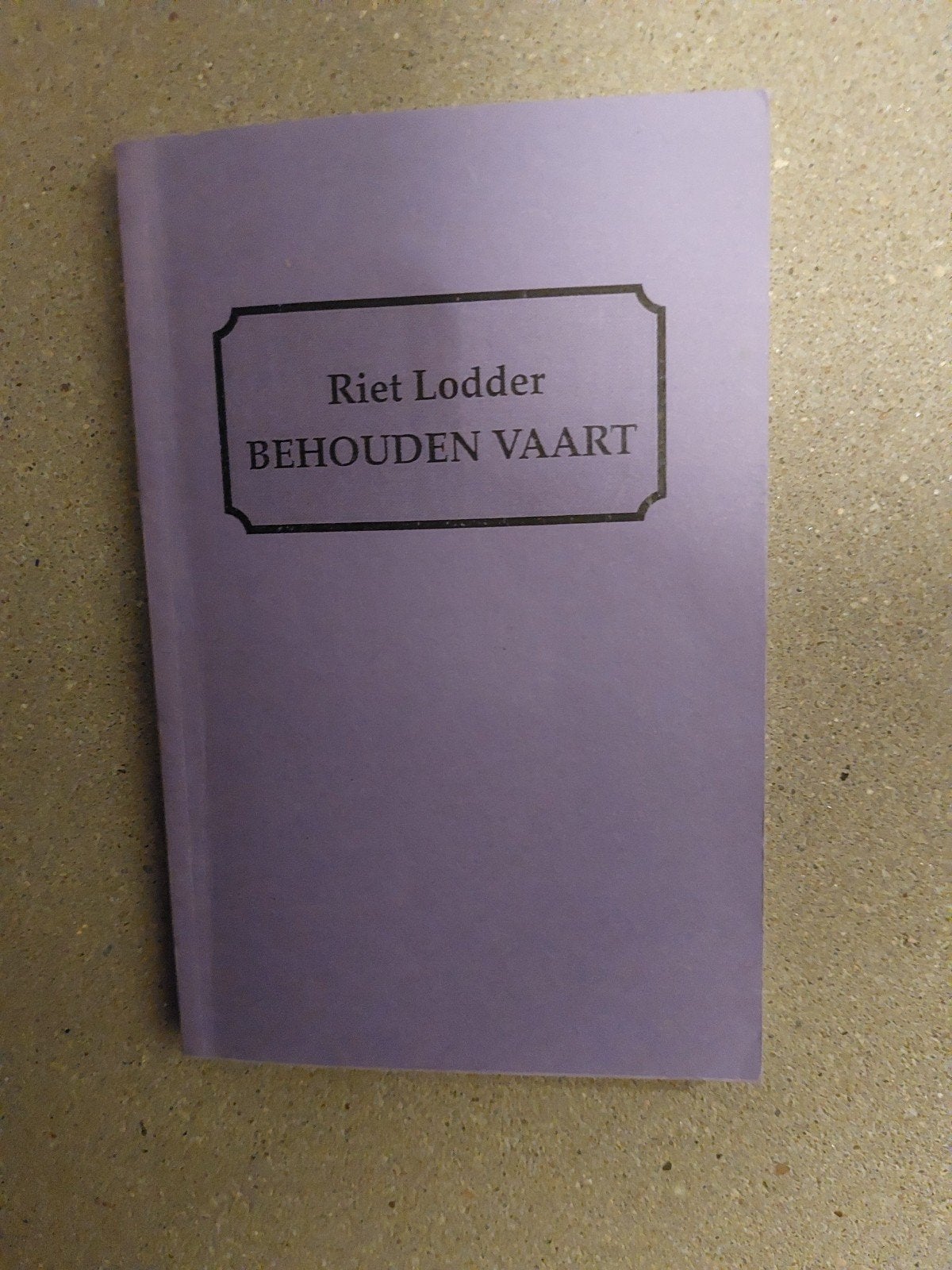 Behouden Vaart - Riet Lodder gedichten, Ophalen of Verzenden, Gelezen, Riet Lodder