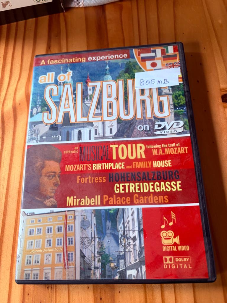 Dvd tour of salzburg mozart, Ophalen of Verzenden, Zo goed als nieuw