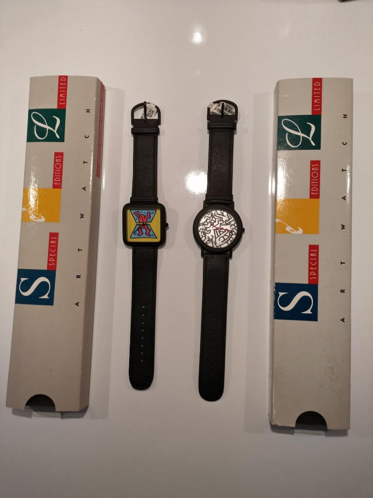 Keith Haring horloge - Special Limited Edition Art Watch set, Ophalen of Verzenden, Zo goed als nieuw