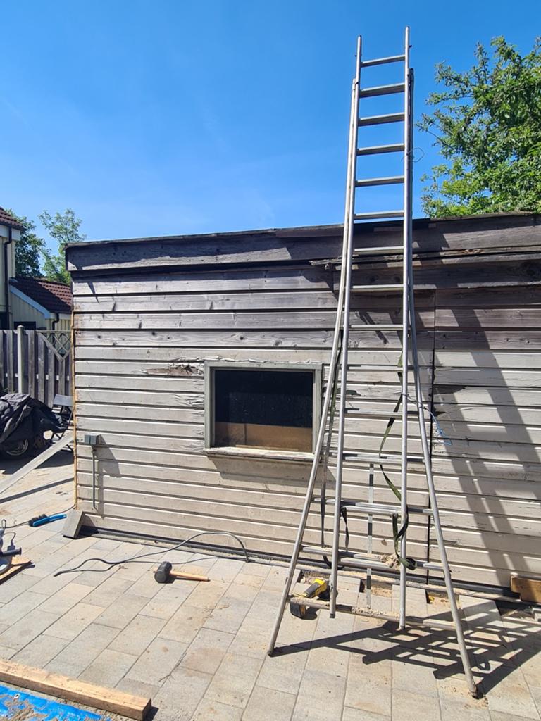 Alu ladder uitscbuifbaar, Doe-het-zelf en Verbouw, Ladders en Trappen, Ophalen, 4 meter of meer
