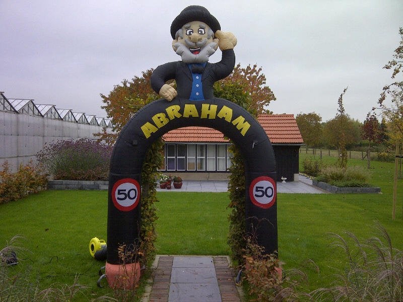 Abraham feestboog te huur, Ophalen, Zo goed als nieuw, Abraham of Sarah