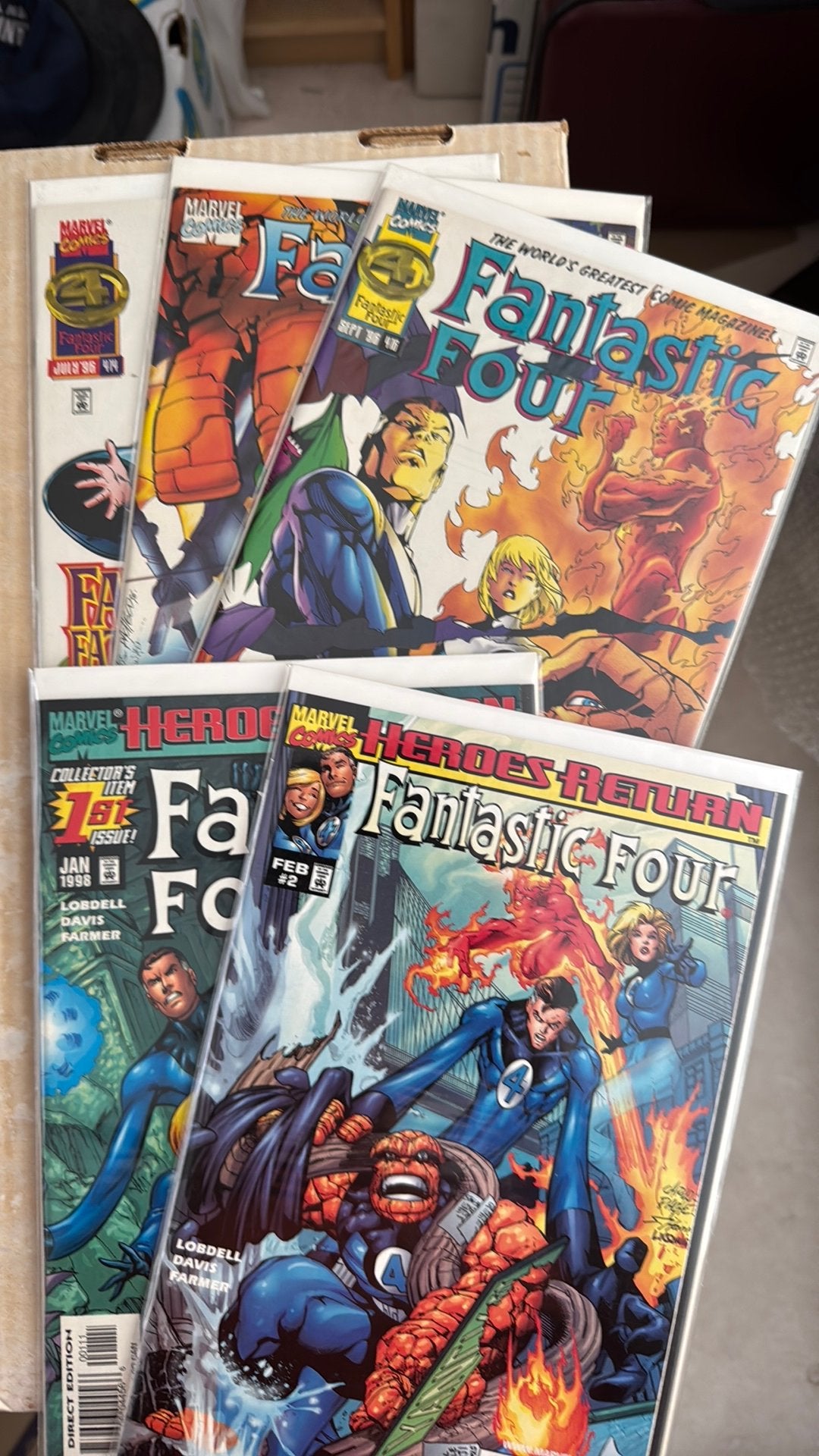 7 * Fantastic Four, # 414-416, Ashcan ea, Lobdell, Amerika, Scott Lobdell, Ophalen of Verzenden, Zo goed als nieuw