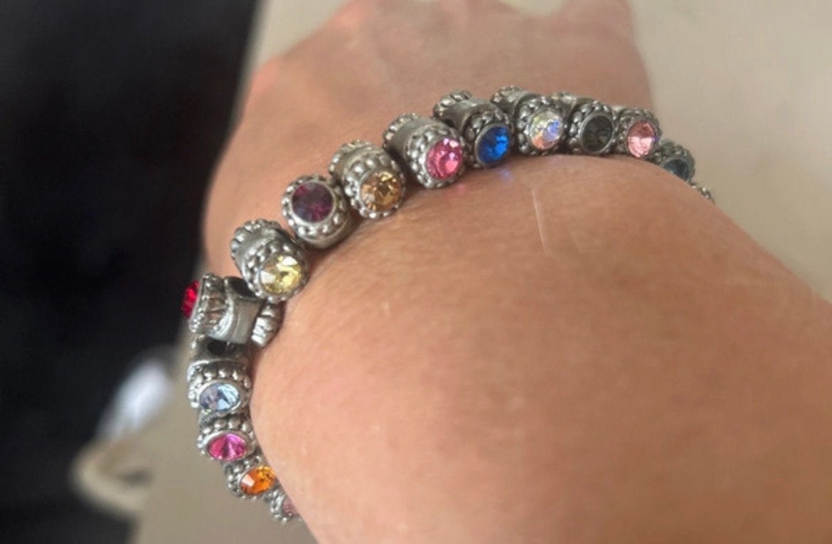 Otazu Armband met Gekleurde Kristallen - 20 cm, Met kristal, Overige materialen, Overige kleuren, Ophalen of Verzenden