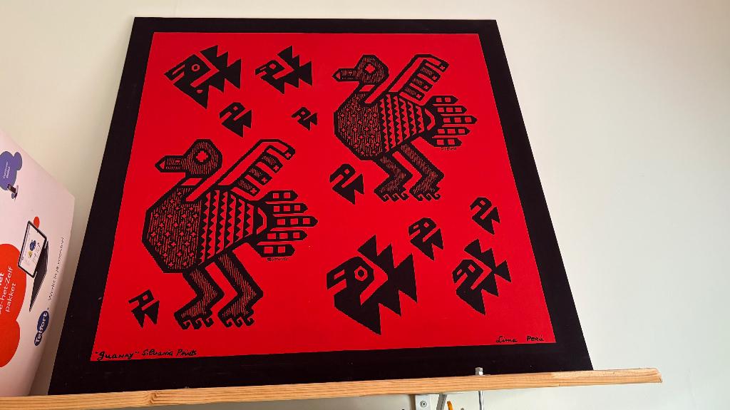 Schilderij op doek , kunstwerk Peru Lima, Antiek en Kunst, Ophalen