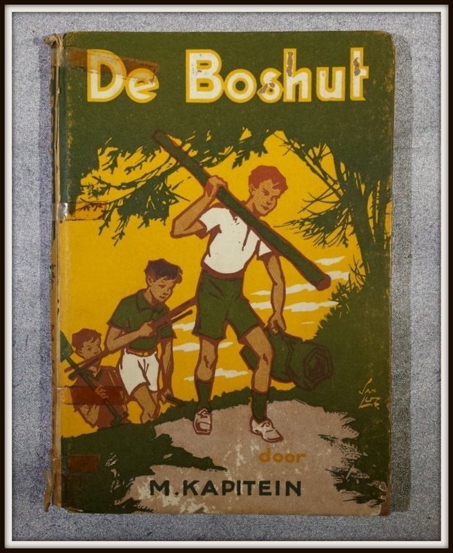 Kinderboek De Boshut uit 1954 [622]  [BoKiJe], Boeken, Gelezen, Ophalen of Verzenden, Fictie, Kapitein