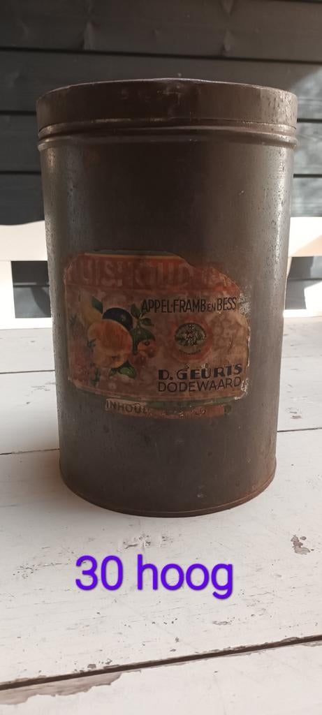 Oud blik, Ophalen of Verzenden, Gebruikt, Overige