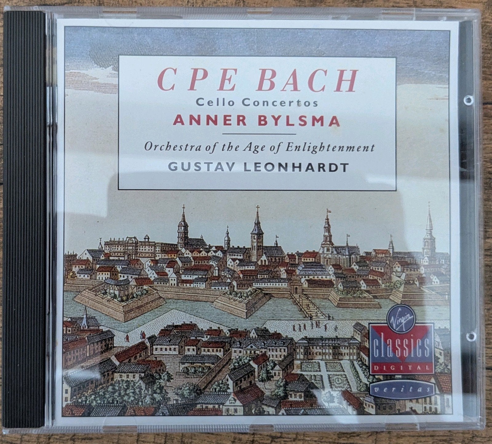 C.P.E. Bach Cello Concertos - Anner Bylsma CD, Cd's en Dvd's, Gebruikt, Overige componisten, Soloconcert, Inclusief doosje