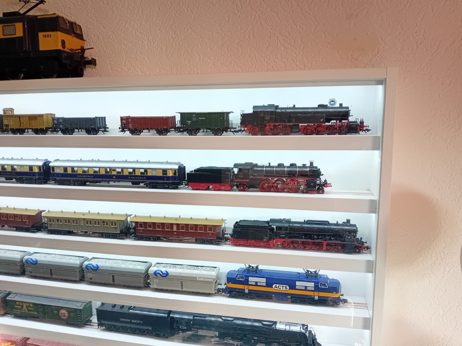 Heins  vitrine voor marklin, Ophalen, Zo goed als nieuw, Wisselstroom, Märklin