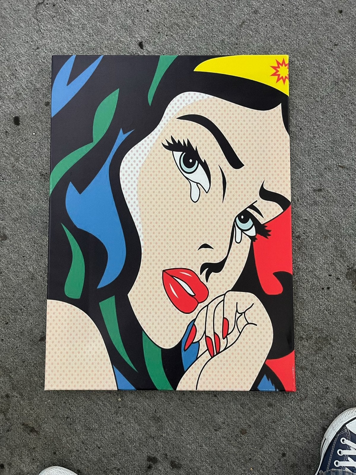 Popart-interpretatie van Wonder Woman, Ophalen, Overige materialen, Portret
