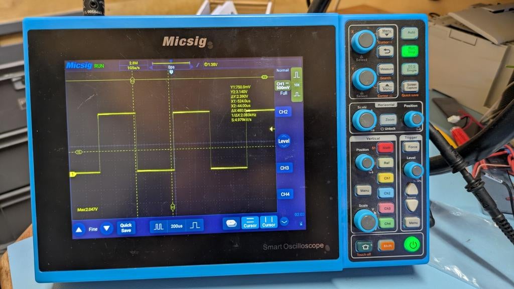 Oscilloscoop micsig STO1104C, Doe-het-zelf en Verbouw, Meetapparatuur, Ophalen of Verzenden