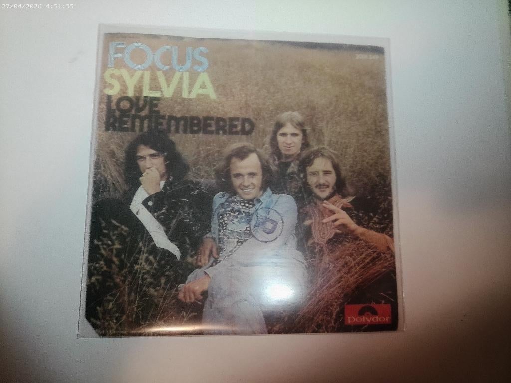 Focus - Sylvia / Love Remembered, Gebruikt, Fotohoes, 7 inch, Single