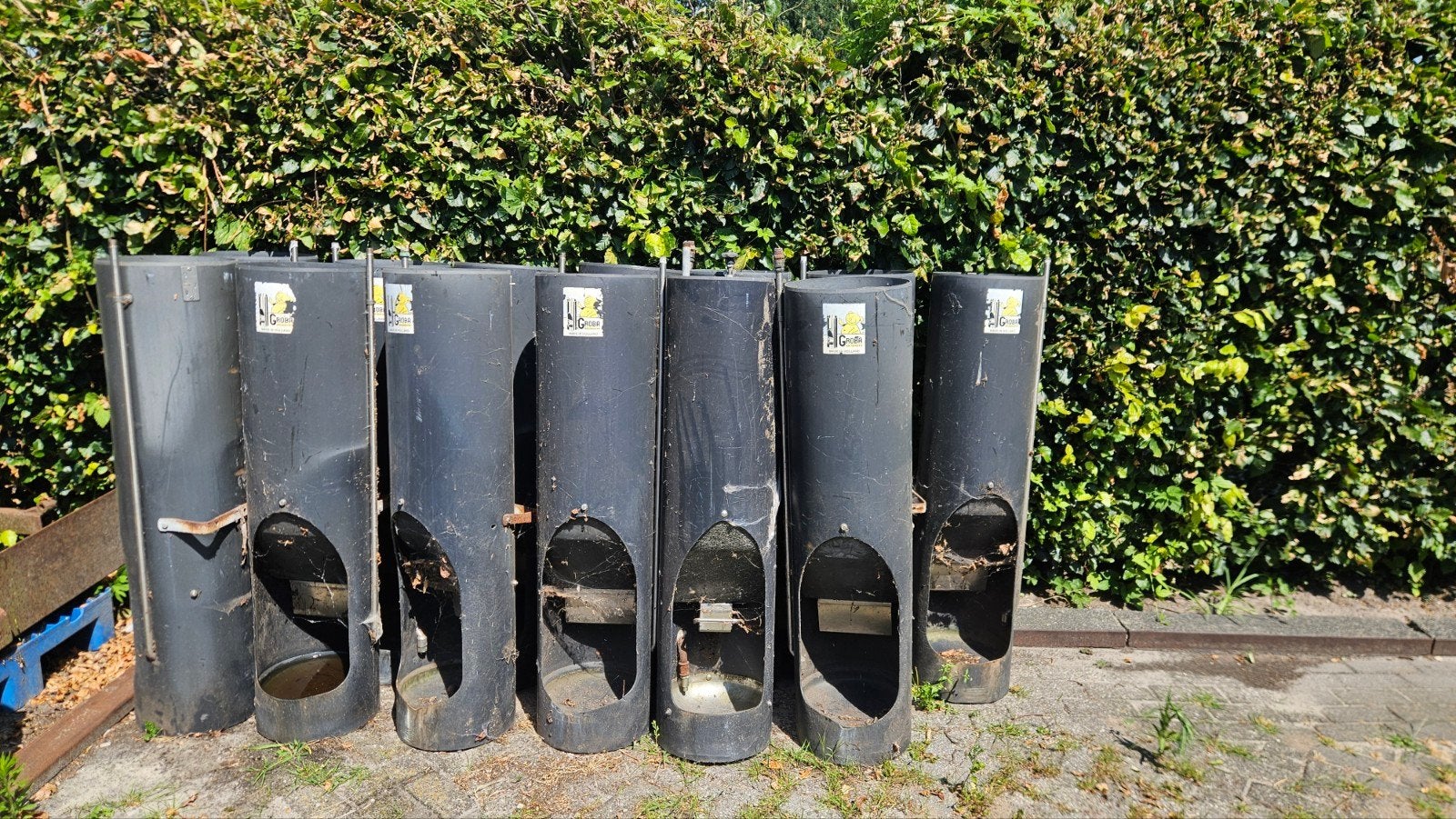 Groba Varkensvoerbakken - Kunststof met RVS, Dieren en Toebehoren