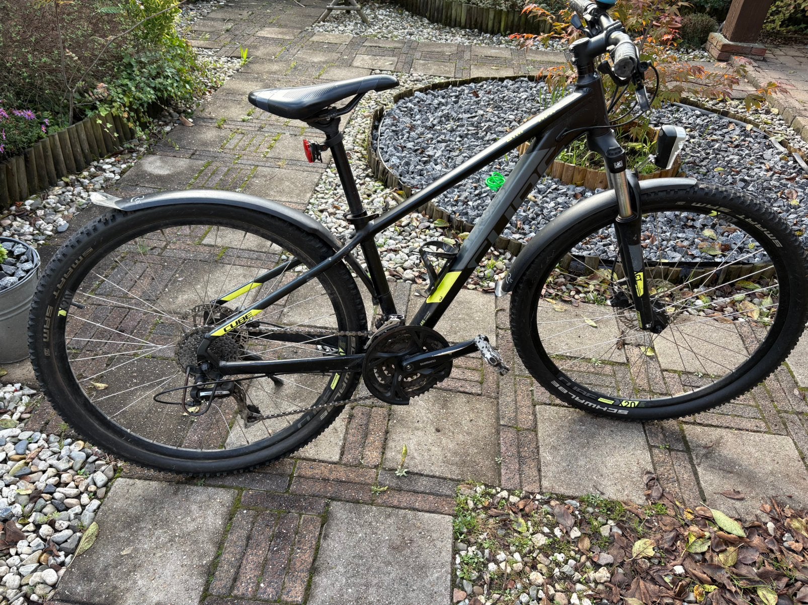 Cube aim pro mountainbike MTB maat 14 27.5 grijs geel, 26 inch of meer, Gebruikt, Versnellingen, Ophalen of Verzenden