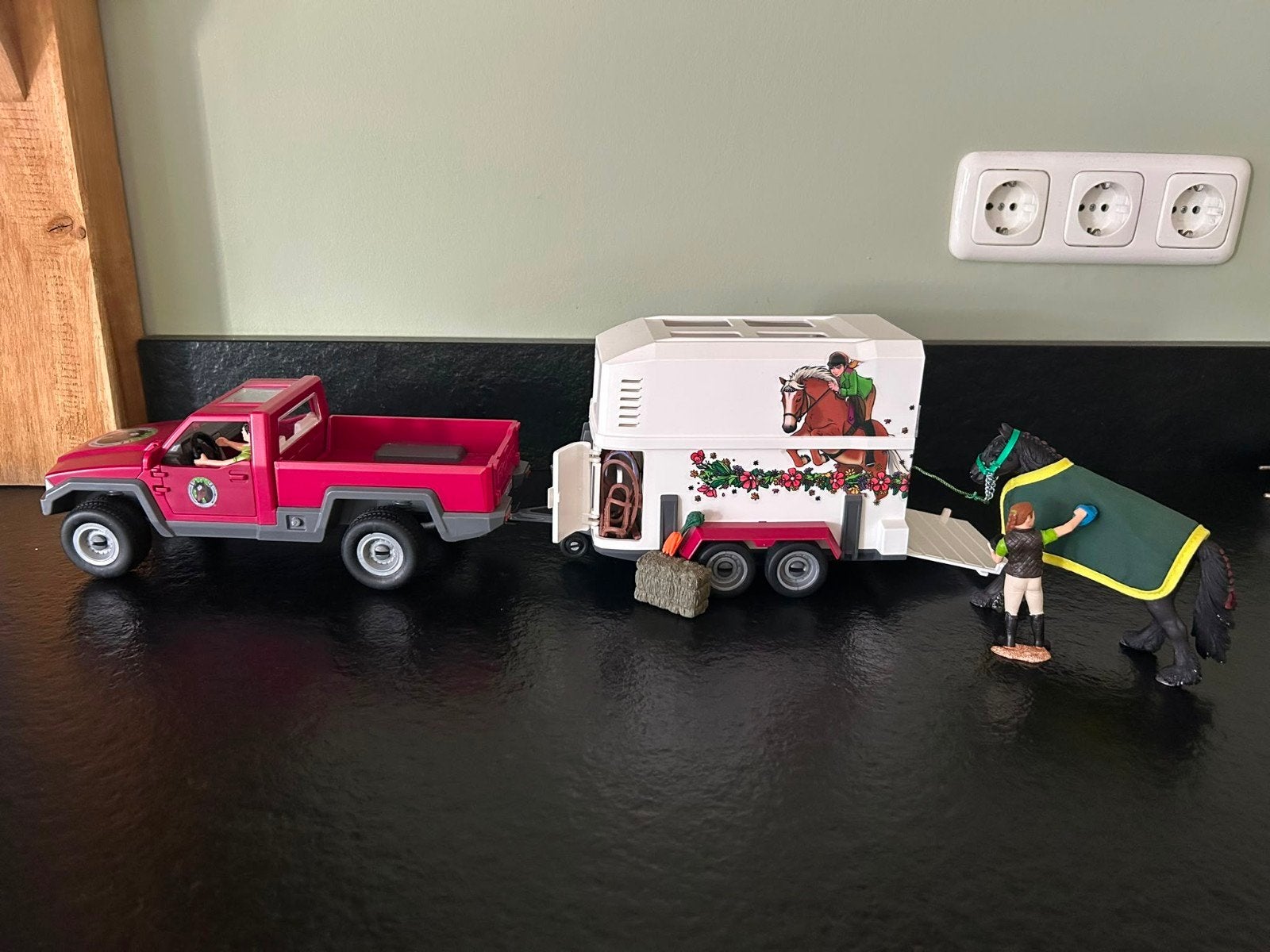 Schleich #42346 Pick-up met paardentrailer, Ophalen, Zo goed als nieuw