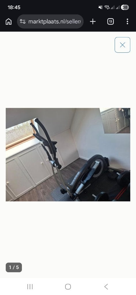 Kettler crosstrainer, Sport en Fitness, Ophalen, Gebruikt, Aluminium, Crosstrainer