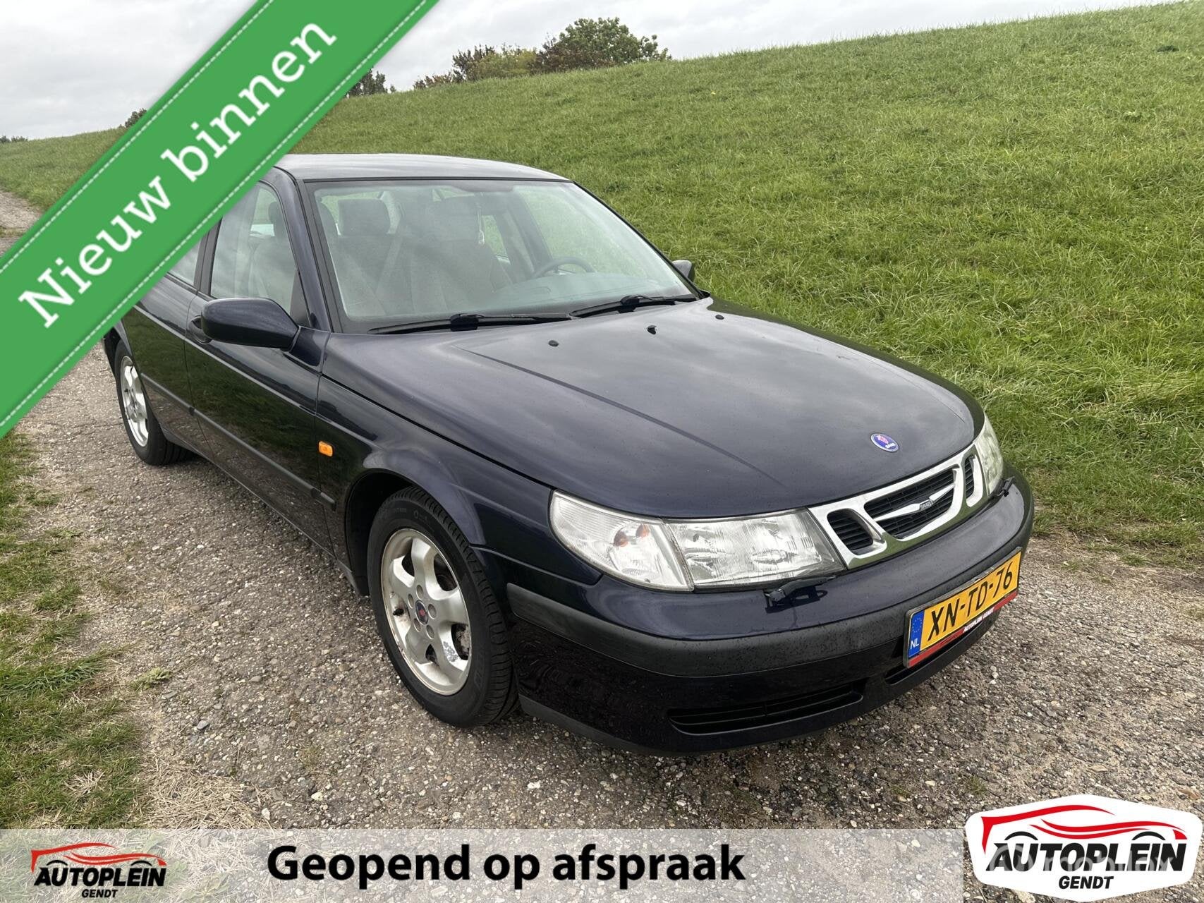 Saab 9-5 2.0t Lage kilometerstand!, Auto's, 1490 kg, 4 cilinders, 150 pk, Blauw