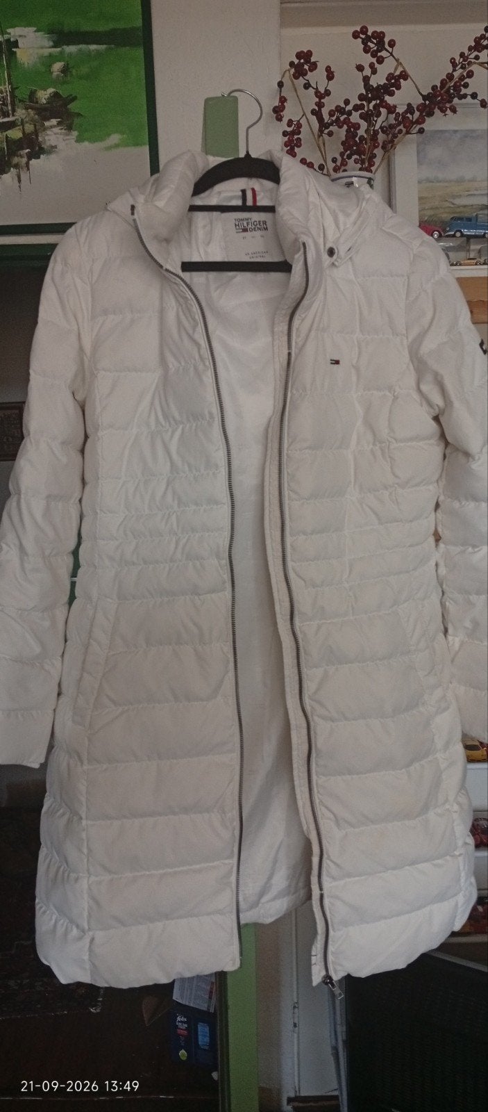 Tommy Hilfiger Dames jas/ vandaag ophan 55euro!!!!!, Wit, Maat 46/48 (XL) of groter, Ophalen of Verzenden, Zo goed als nieuw