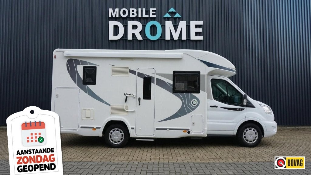 Chausson Flash 630 Electr. enkele bedden, Chemisch toilet, Ringverwarming, Tot en met 2, 6 tot 7 meter