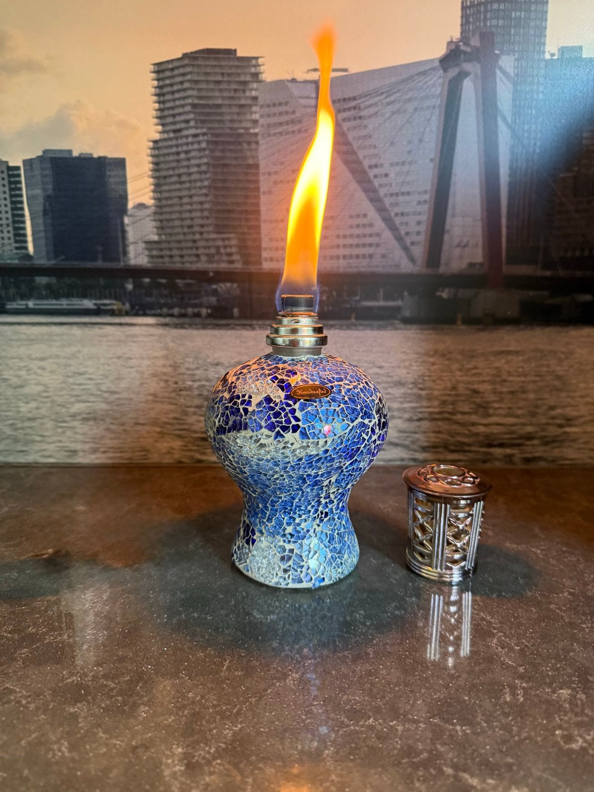 Ashleigh & Burwood Geurbrander - Mozaïek Blauw, Blauw, Overige merken, Gebruikt, Overige fittingen