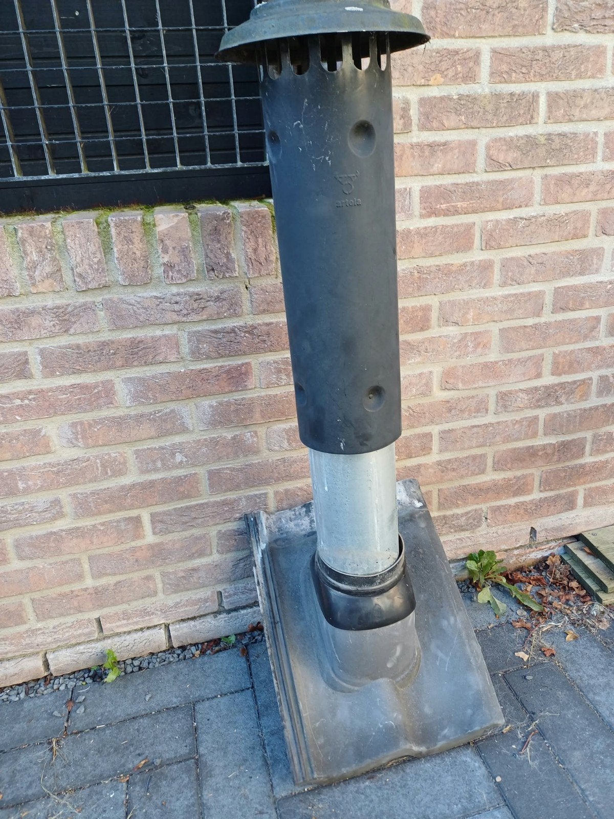 Ventilatiebuis 125mm diameter met kunstof dakdoorvoer Ubbink