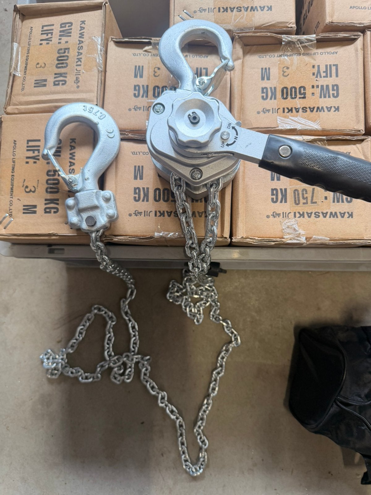 Aluminium rateltakel kawasaki 500kg 750kg nieuw, Ophalen of Verzenden, Nieuw