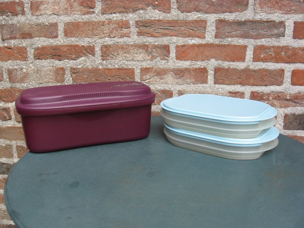 tupperware: pastakoker, 2 charcuterie/vleeswaren dozen, Ophalen of Verzenden, Zo goed als nieuw, Overige typen