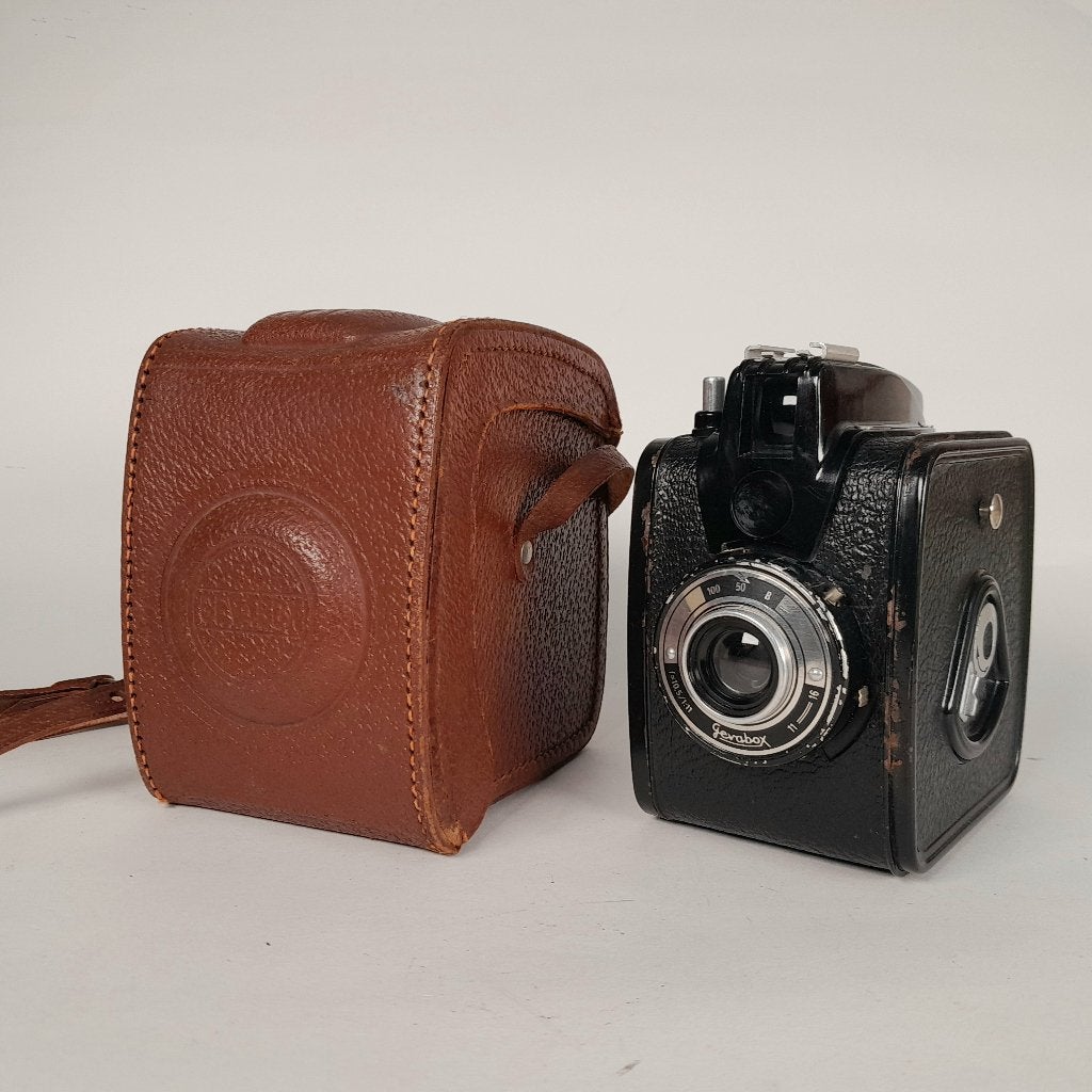 Gevaert Gevabox - vintage analoge boxcamera - 1950's, Ophalen of Verzenden, 1940 tot 1960, Fototoestel
