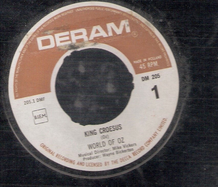 World of OZ - king Croesus - Jack - klassieker 1968 PSYCH, Ophalen, Gebruikt, Pop