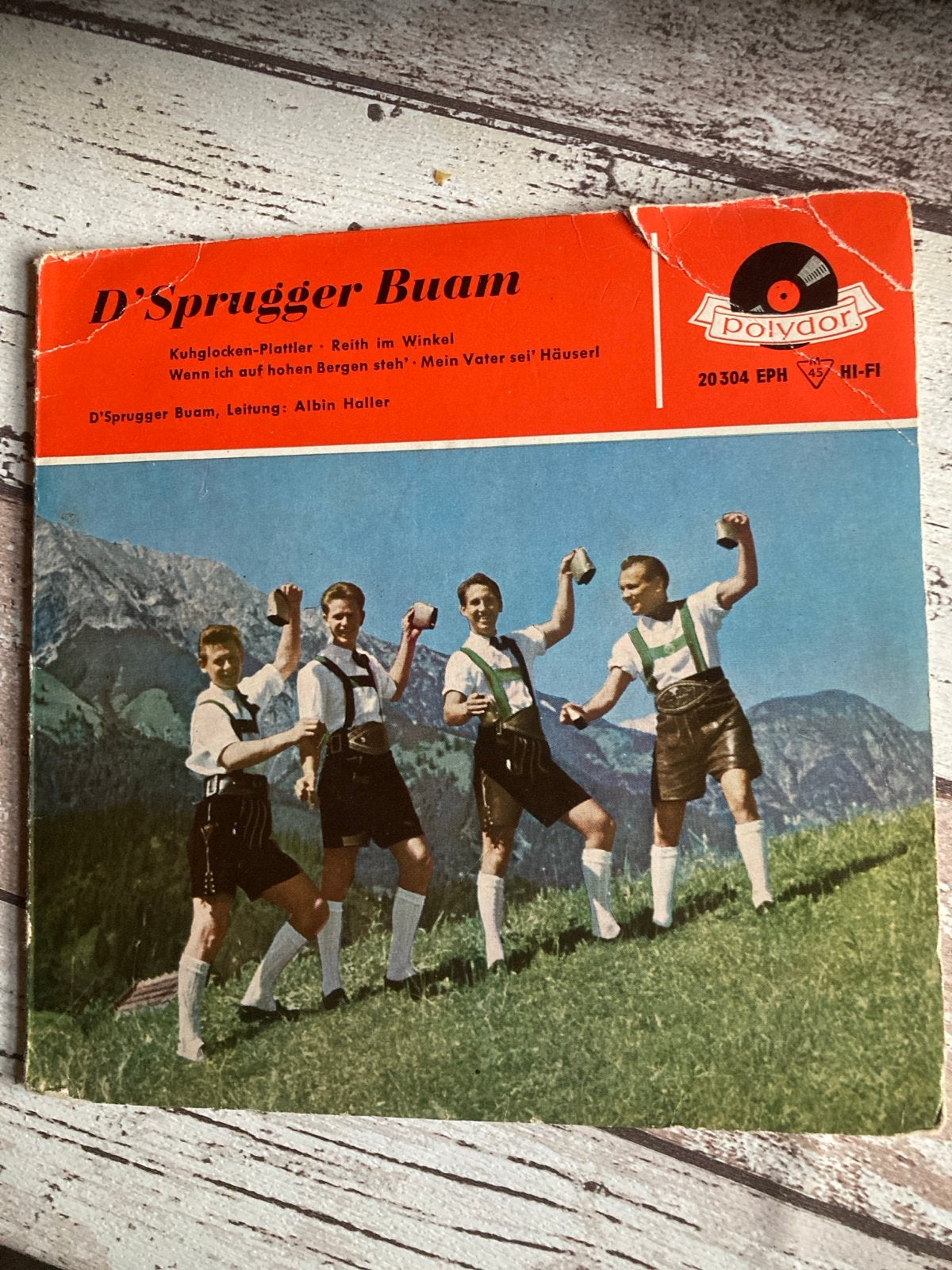 D'Sprugger Buam - Kuhglocken-Plattler - Polydor EP, Ophalen of Verzenden, Gebruikt, Overige genres