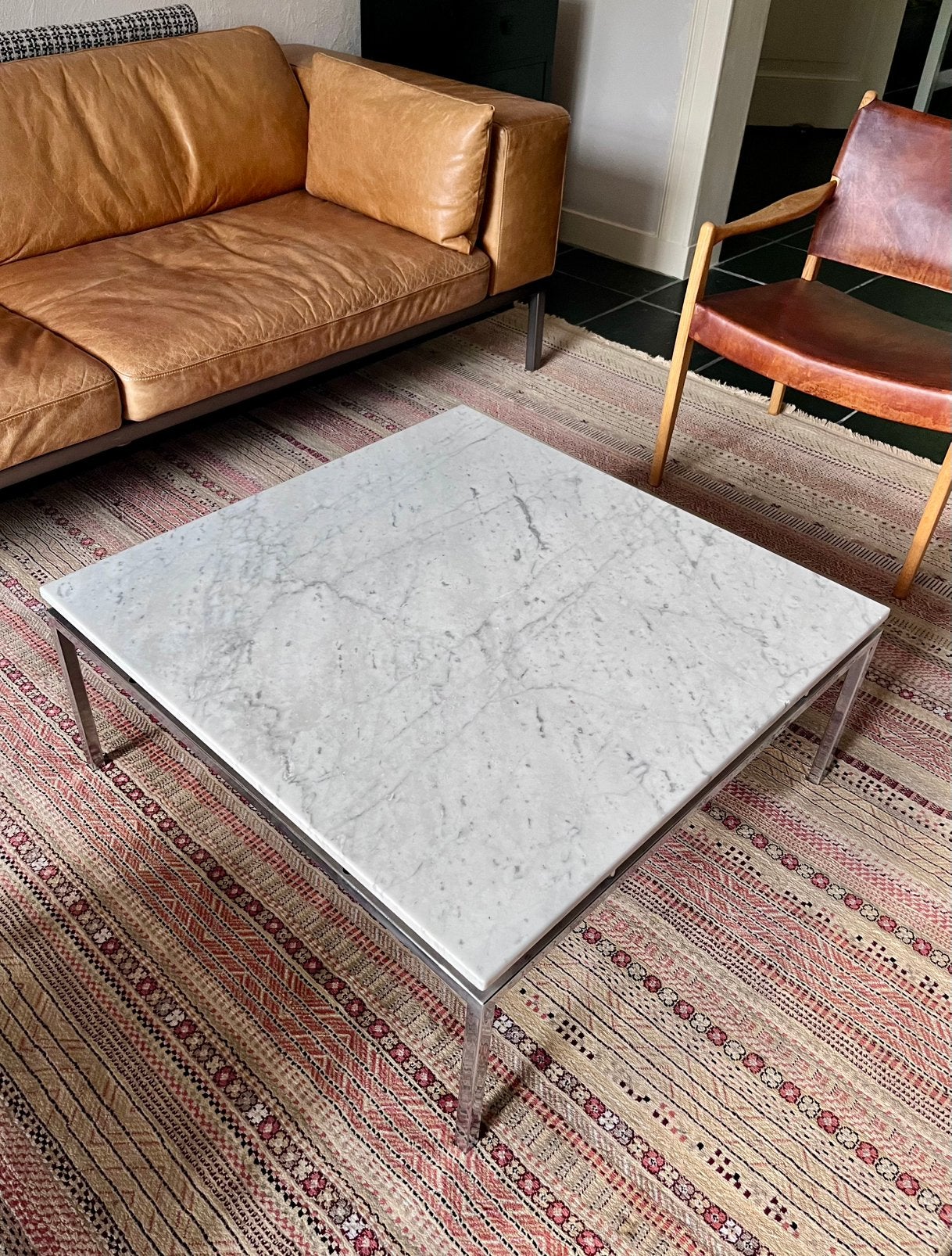 Marble sofa table, Huis en Inrichting, Ophalen, Zo goed als nieuw, Rechthoekig, 50 tot 100 cm