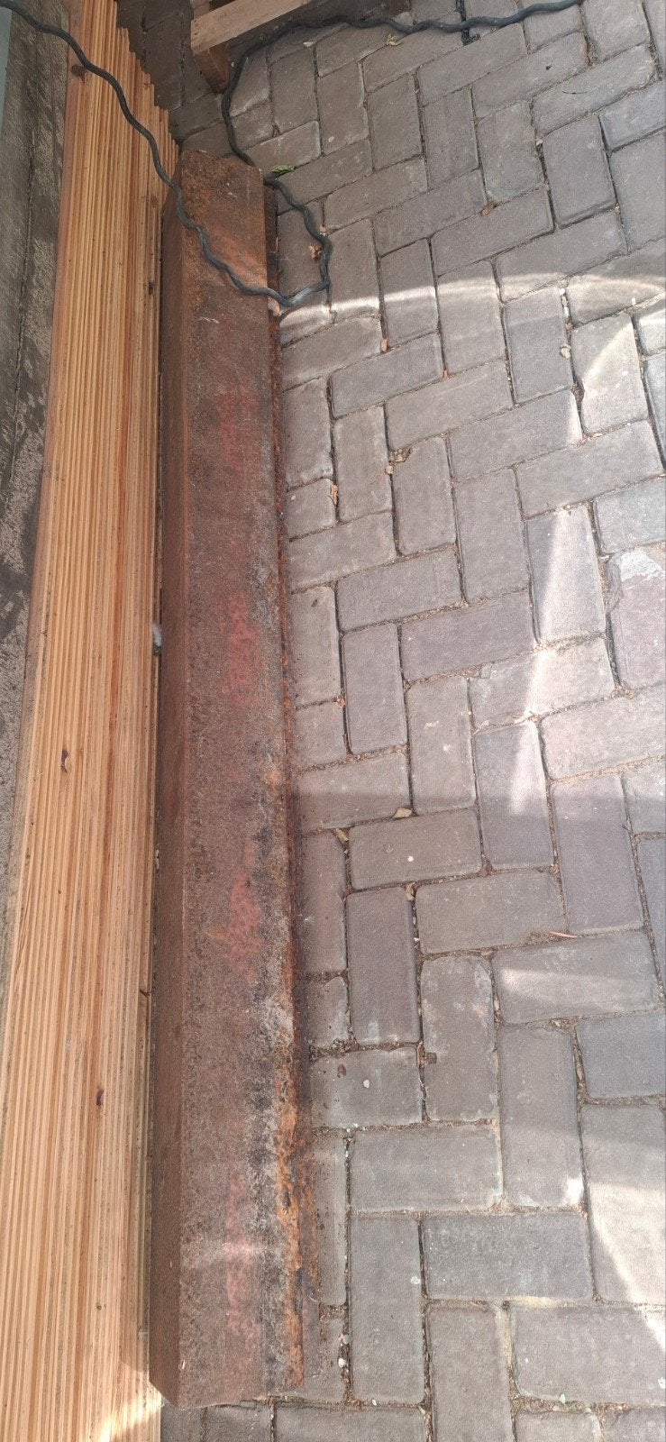 ijzeren hoeklijn  150x150, Doe-het-zelf en Verbouw, Metalen, Ophalen, Gebruikt, IJzer
