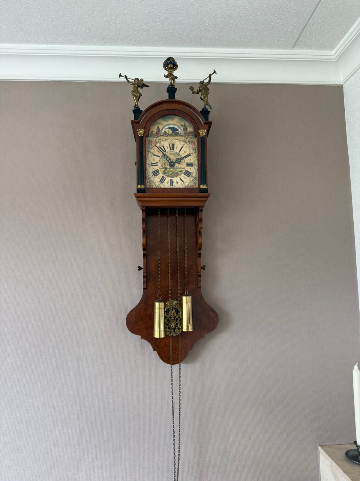 Fraaie antieke Friese Staartklok, Ophalen of Verzenden