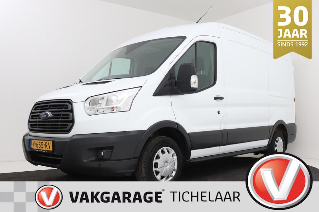 Ford Transit 290 2.0 TDCI L2H2 Trend | Navi | CarPlay | Trek, 4 cilinders, Wit, Origineel Nederlands, Bedrijf