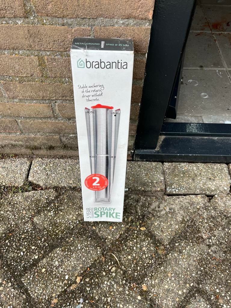 Brabantia Rotary Spike - Grondanker voor Droogmolen, Ophalen, Nieuw