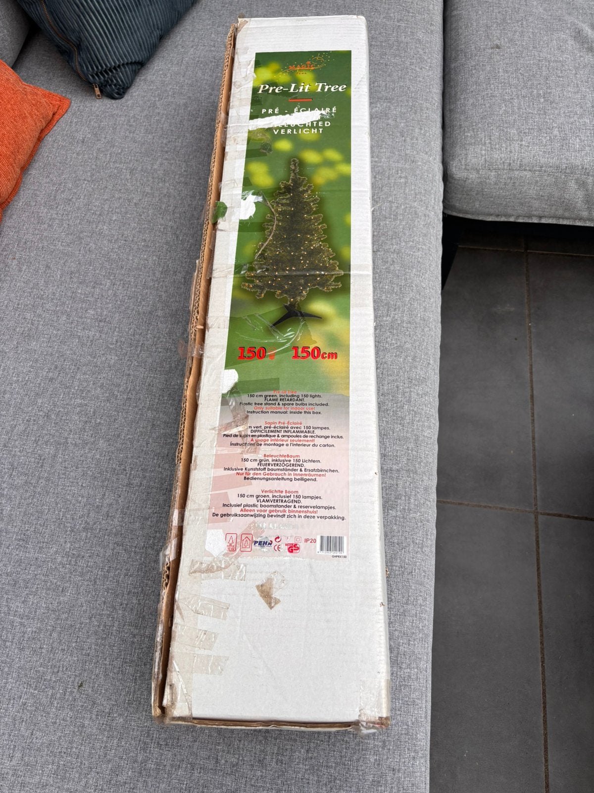 Kunst kerstboom: 150 cm hoog, Ophalen of Verzenden, Zo goed als nieuw, Overige onderwerpen