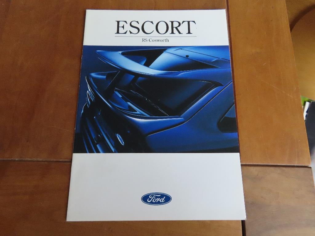 Folder Ford Escort RS Cosworth Turbo 1992, Boeken, Auto's | Folders en Tijdschriften, Zo goed als nieuw, Ford, Ophalen of Verzenden