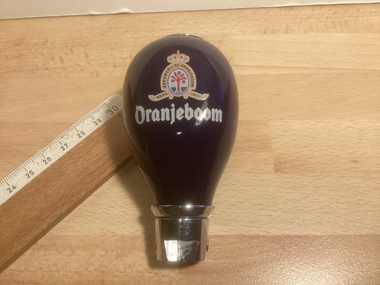 Oranjeboom bier tapknop - taphendel, Ophalen of Verzenden, Gebruikt