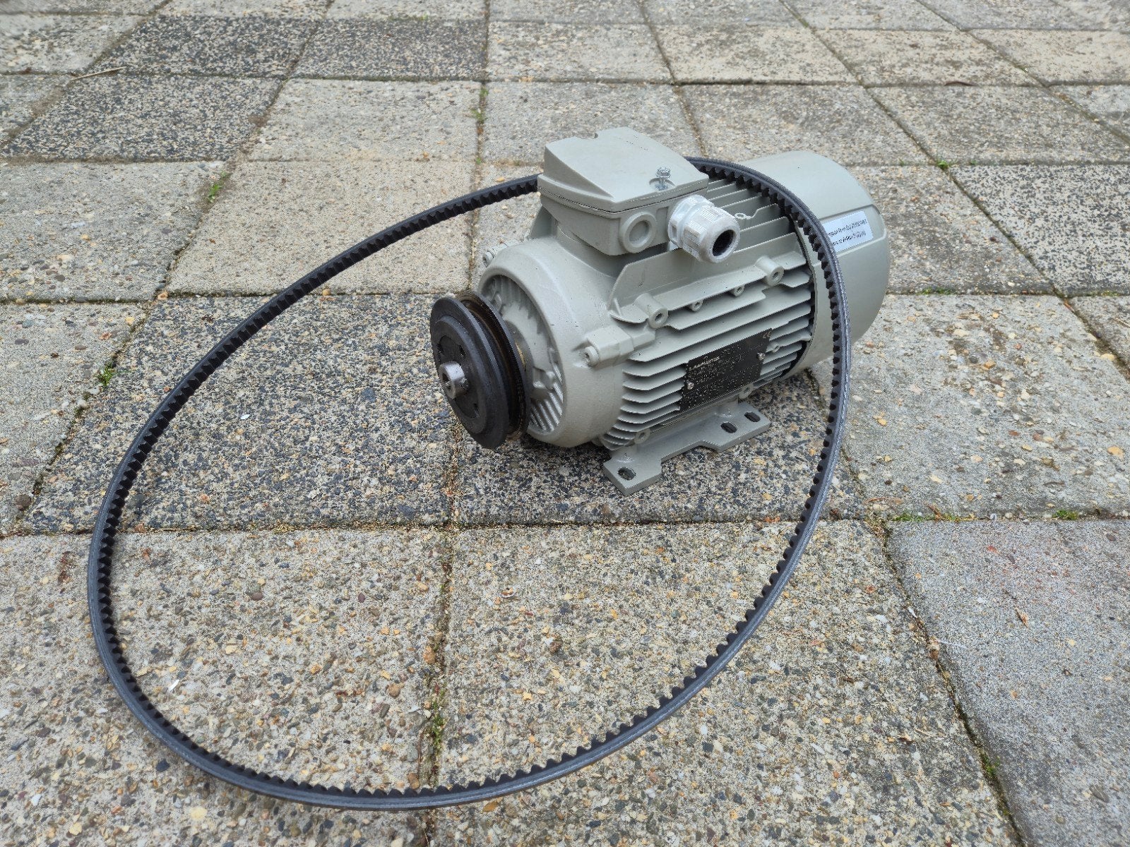 Lammers 400V Elektromotor 1.5 kW met V-snaar, Doe-het-zelf en Verbouw, Motoren, Ophalen, Gebruikt, Elektromotor, Minder dan 1400 rpm