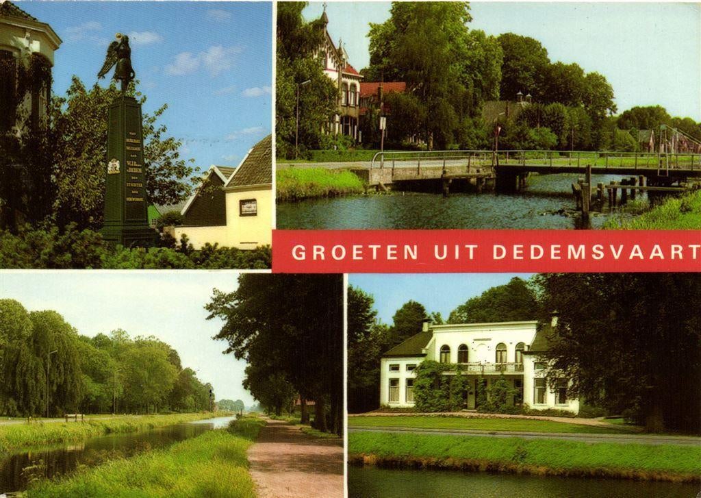 Groeten uit Dedemsvaart - 4 afb - 1982 gelopen, Ophalen of Verzenden, Voor 1920, Gelopen, Noord-Brabant