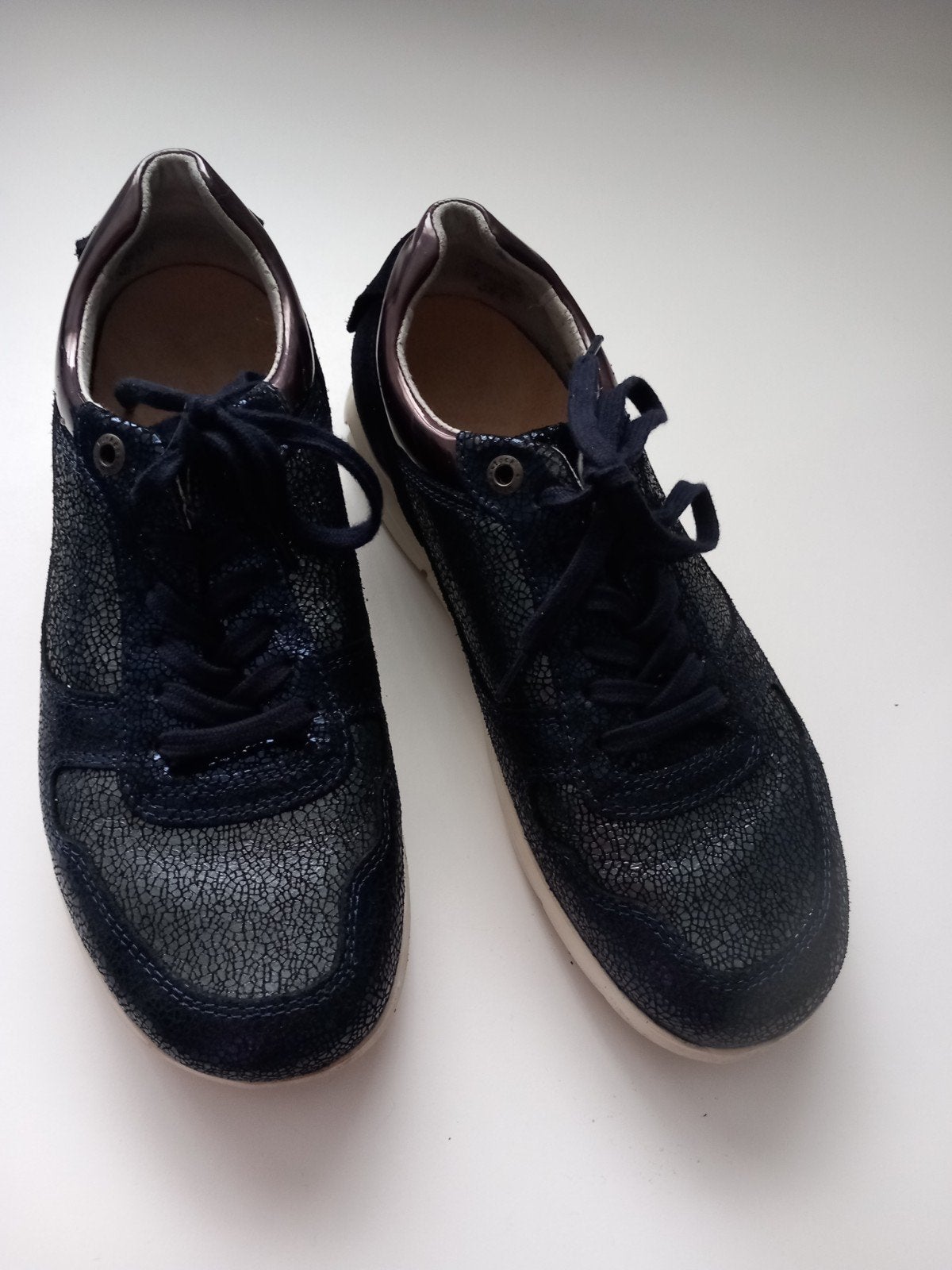 Damessneakers Birkenstock navy, Ophalen of Verzenden, Zo goed als nieuw, Blauw, Sneakers of Gympen